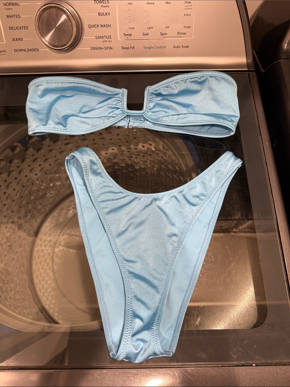 PacSun Blue Bandeau bikini